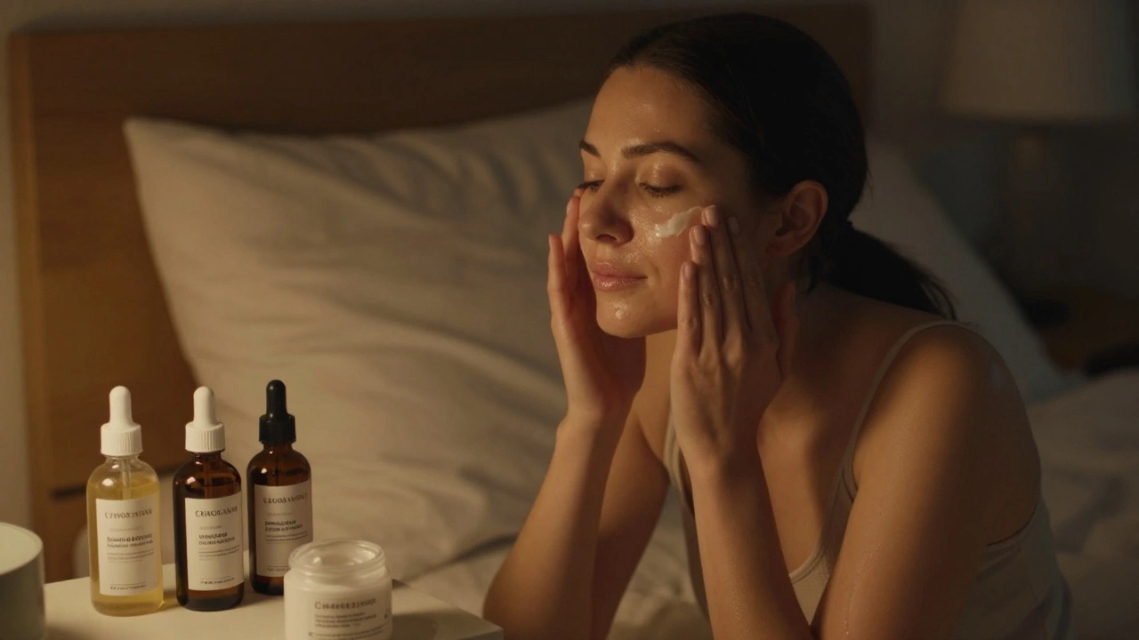 Чем полезно мазать лицо на ночь: лучшие средства и как они работают