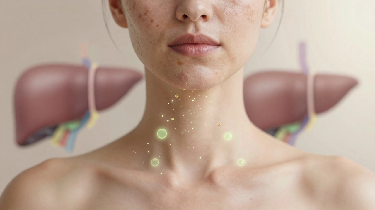 Как работа печени влияет на появление пигментных пятен на коже