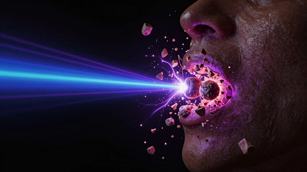 Пикосекундный лазер разрушает меланин в коже, создавая микроскопические взрывы пигмента.