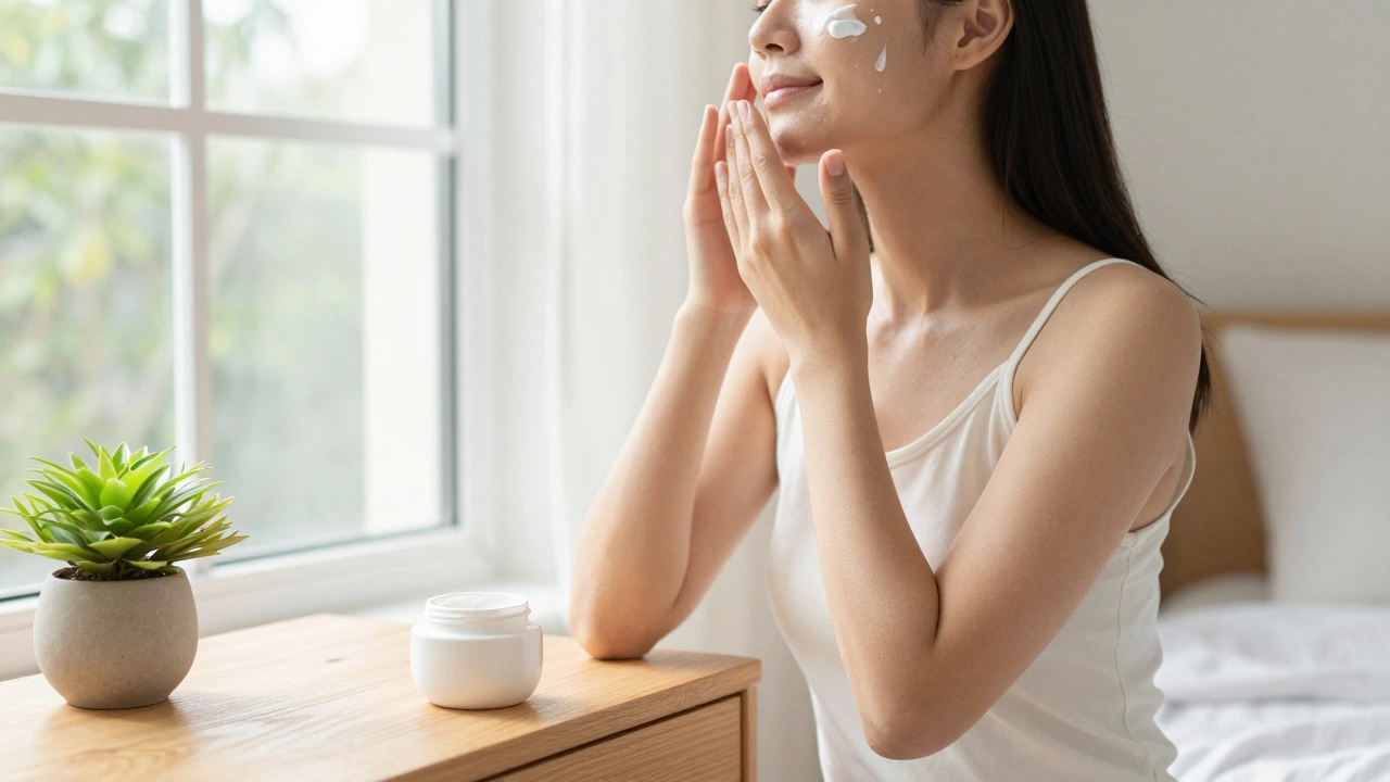 Нанесение солнцезащитного крема утром при дневном свете