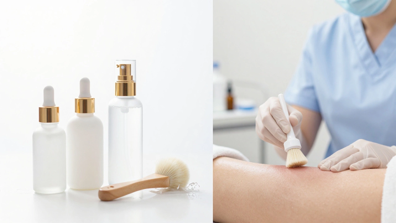 Набор профессиональной косметики и инструментов для поверхностного ухода за кожей